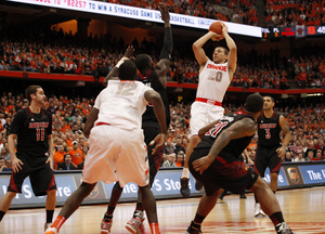 Syracuse shooting guard Brandon Triche ranks second on the team in scoring during his senior season.