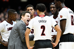 Head coach Rick Pitino and Louisville host Syracuse on Wednesday at 7 p.m. The Orange has won eight of its last nine.