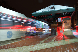 Mickey Mahan has been driving bus routes for Syracuse University for four years and for Centro for more than 20 years.