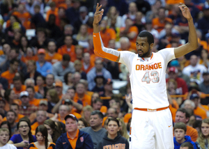 James Southerland set a Big East tournament record when he hit six 3s without missing in a loss to Pittsburgh. He'll get a crack at The Untouchables, Pitt's alumni team, tonight. 
