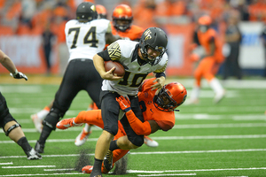 Wake Forest John Wolford threw for 373 yards against Syracuse last year. He'll face the Orange on Saturday.