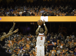 Whether he makes or misses, it's clear that Andrew White has one of the most important shots for the Orange. 