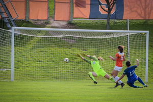 Duke hung two goals in the first half against Syracuse, digging the Orange into a hole it could not dig out of on Sunday afternoon.