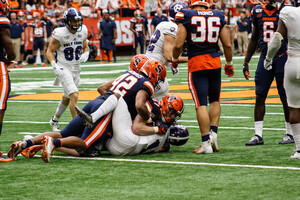 The Orange's defense held Holy Cross to just three points and 138 total yards. 