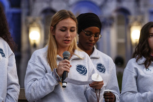 The annual Remembrance Week candlelight vigil on Sunday night allowed Remembrance scholars to speak about the students they’re representing who were killed in the 1988 bombing of Pan Am Flight 103.
