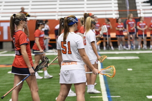 Through two games, senior Emily Hawryschuk already has 13 goals. 