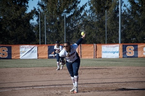 Alexa Romero struck out two to hold the Islanders to a four run lead in the second game of the double header.