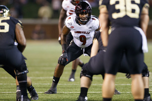 C.J. Avery (pictured against Wake Forest last season) is aiming to play in the NFL as an inside linebacker.