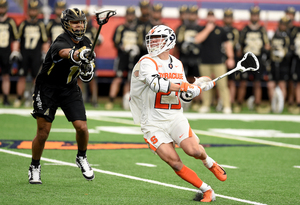 Tucker Dordevic scored a team-high four goals, which included a first-quarter hat trick, against No. 14 Army. 