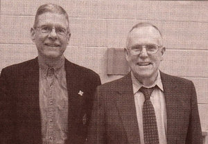 SU alumnus, Ronald Van Deusen (right), Class of 1967, shares his wisdom.