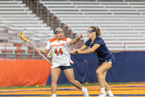 Syracuse and Duke traded goals for the game's first nine scores, but a strong third quarter helped the Orange to a program-best 9-0 start.