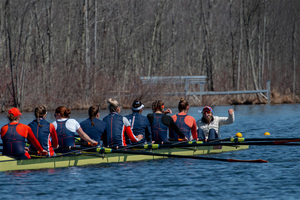 For the second time , the SU Varsity 8 won ACC Crew of the Week. 