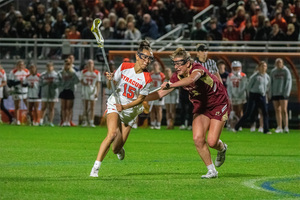 Syracuse faces off against Boston College in the NCAA women's lacrosse final four on Friday.