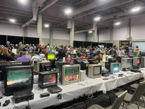 RetroGameCon held its 10th annual game convention this weekend. The convention mixes old and new games, allowing attendees to play and compete. 
