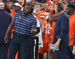 With Carlos Del Rio Wilson's starting, Syracuse offensive coordinator Jason Beck coached from the sideline instead of the booth. Still, the change only resulted in 10 points in a loss to BC.