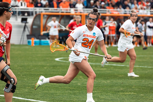 Emma Tyrrell scored and recorded an assist within the first five minutes of No. 3 seed SU’s 15-10 win over Stony Brook.