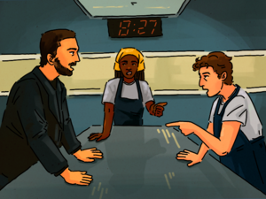 Season two of “The Bear” set up tension between three of its main characters: Carmy, Sydney and Richie. This dynamic continues in season three but remains unresolved between the kitchen’s main players.