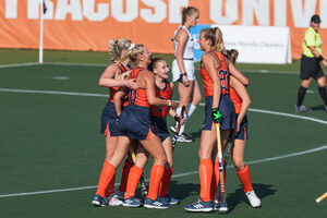 No. 10 Syracuse defeated No. 16 Penn State 2-1 propelled by a strong defensive performance despite PSU out-shooting SU 8-7.