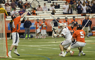 Peter Zonino frustrated the Orange attack with 18 saves on 30 shots on goal from SU.