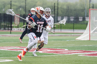 Sophomore defender Tyson Bomberry works to push the tempo. 