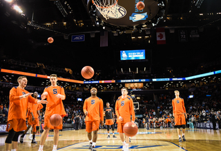 SU wore its typical away uniform: all orange. 