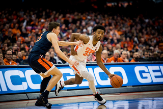 Junior forward Elijah Hughes had 11 points and three steals in 26 minutes on the floor.